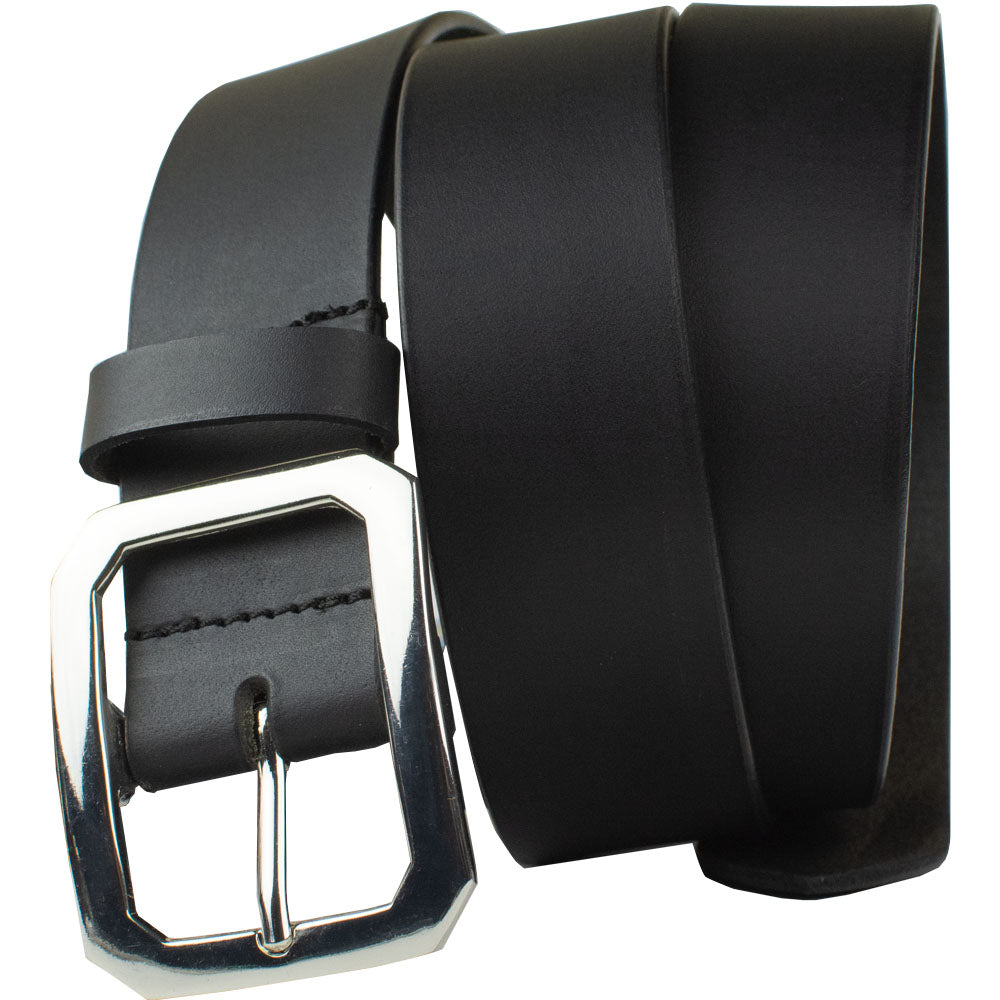 Peacekeeper Belt | Nickel Free Black Belt with Real Leather |