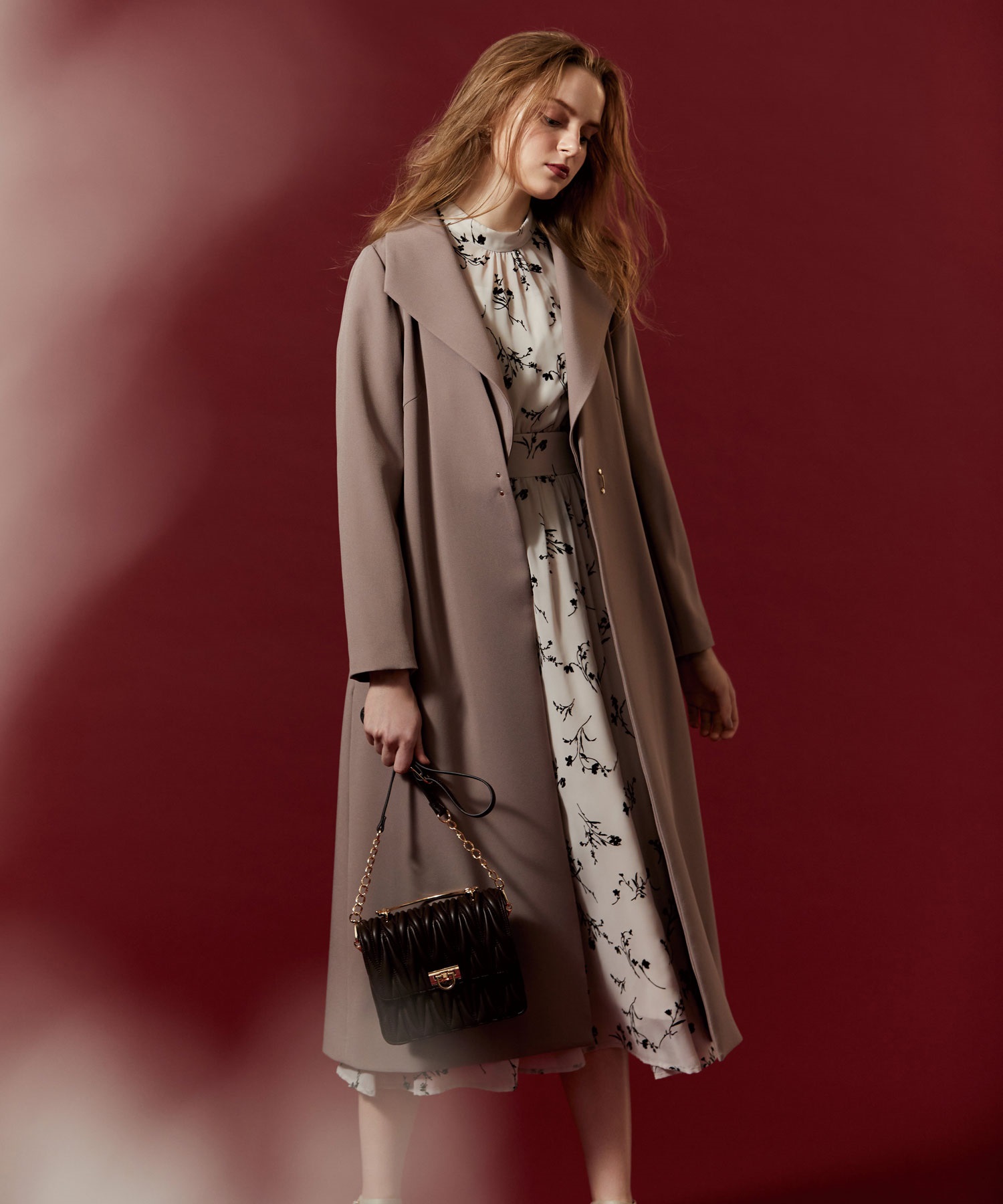 フロッキーエアリーワンピ | ロングワンピース | NOELA OFFICIAL WEB STORE