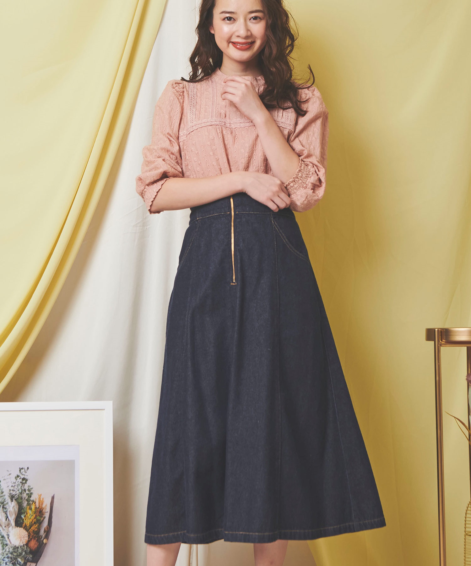 ジップデニムスカート | フレアスカート | NOELA OFFICIAL WEB STORE