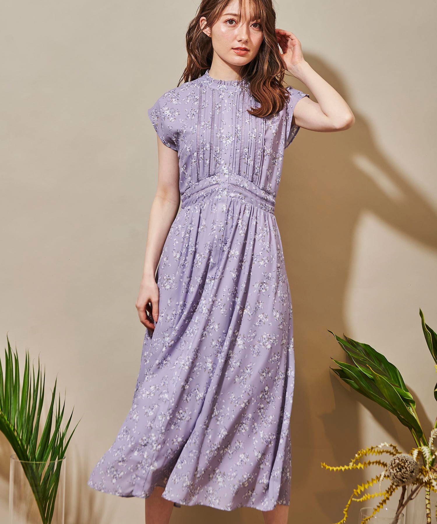 かすれ小花ワンピース | ロングワンピース | NOELA OFFICIAL WEB STORE