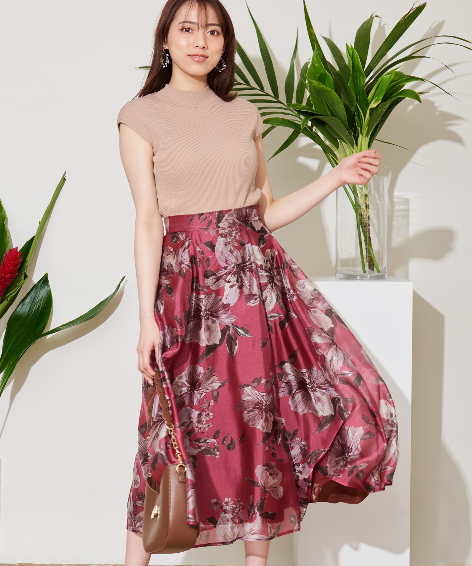 リゾートフラワープリントスカート | フレアスカート | NOELA OFFICIAL