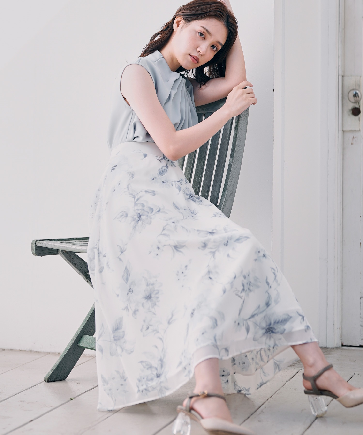 3Dフラワープリントスカート | フレアスカート | NOELA OFFICIAL WEB