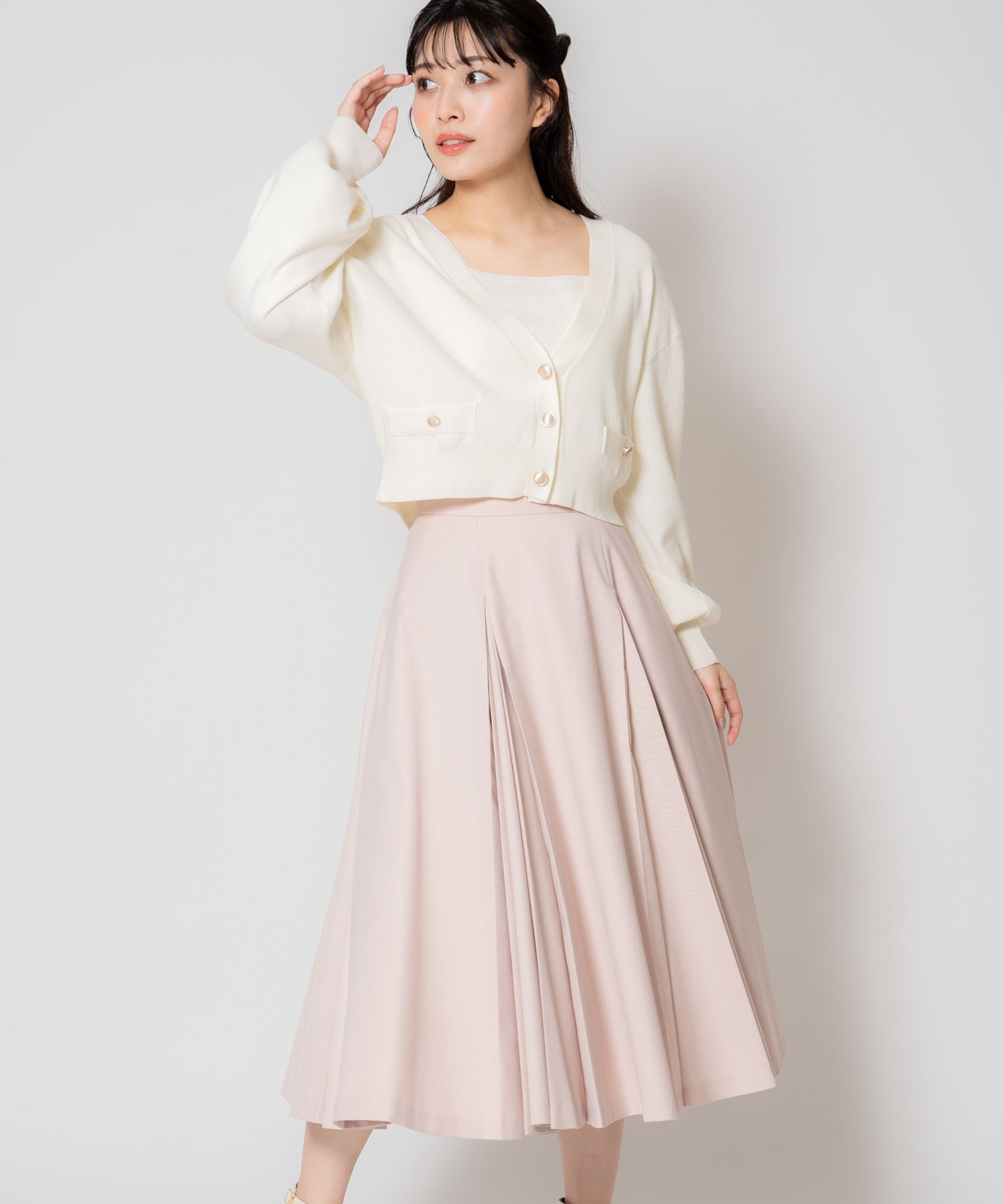 プリーツ切替スカート | フレアスカート | NOELA OFFICIAL WEB STORE