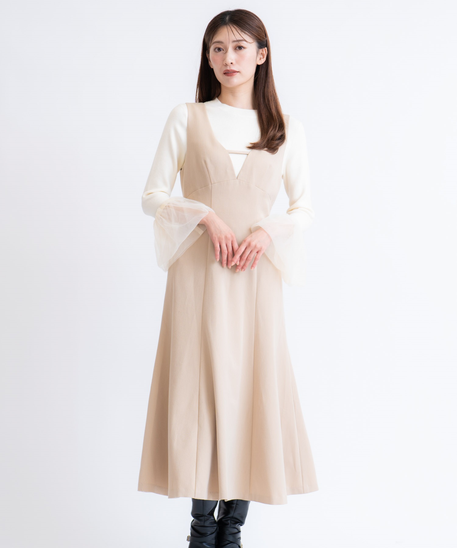 デザインネックジャンスカ | ロングワンピース | NOELA OFFICIAL WEB STORE