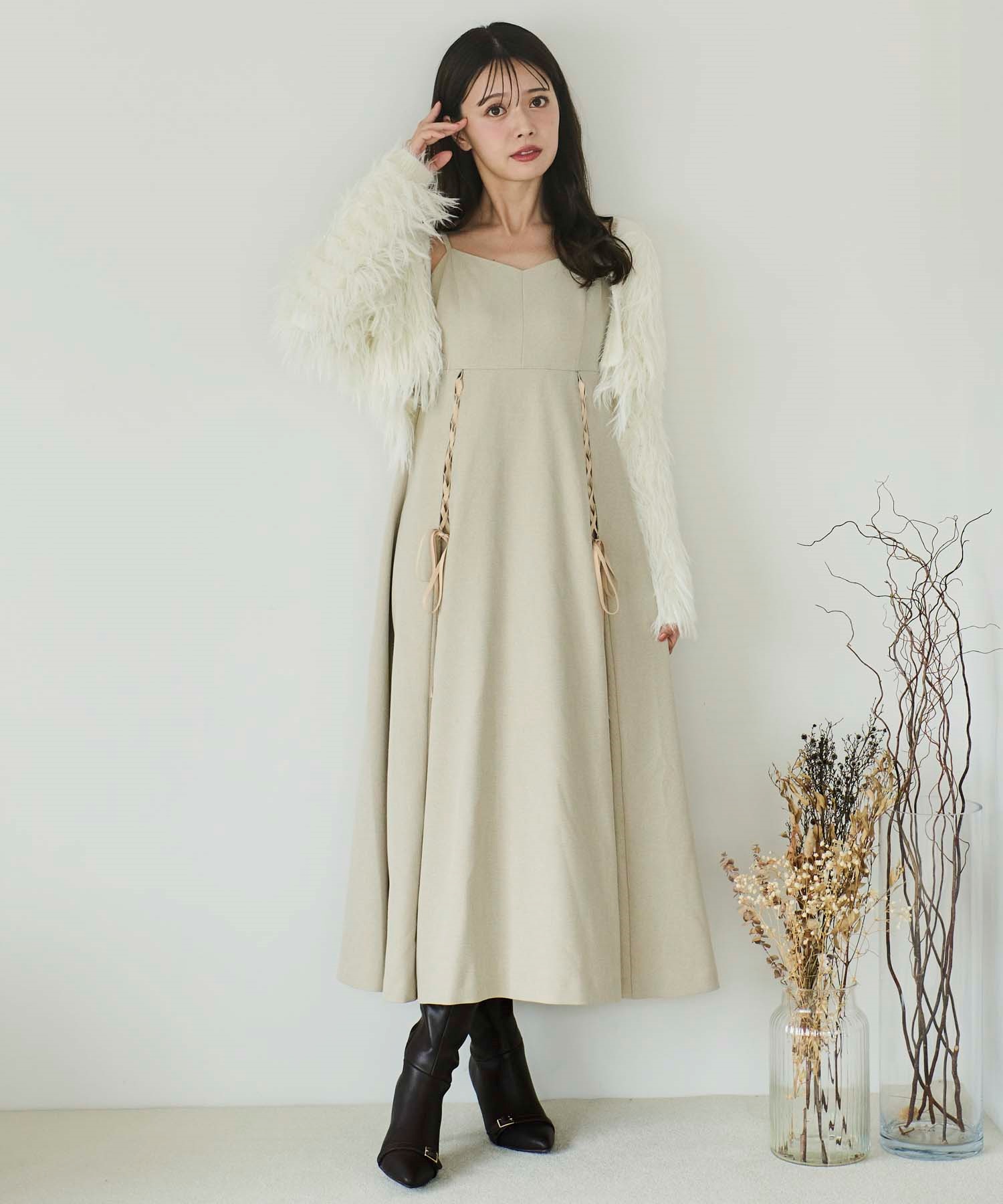 レースアップキャミワンピース | キャミワンピース | NOELA OFFICIAL