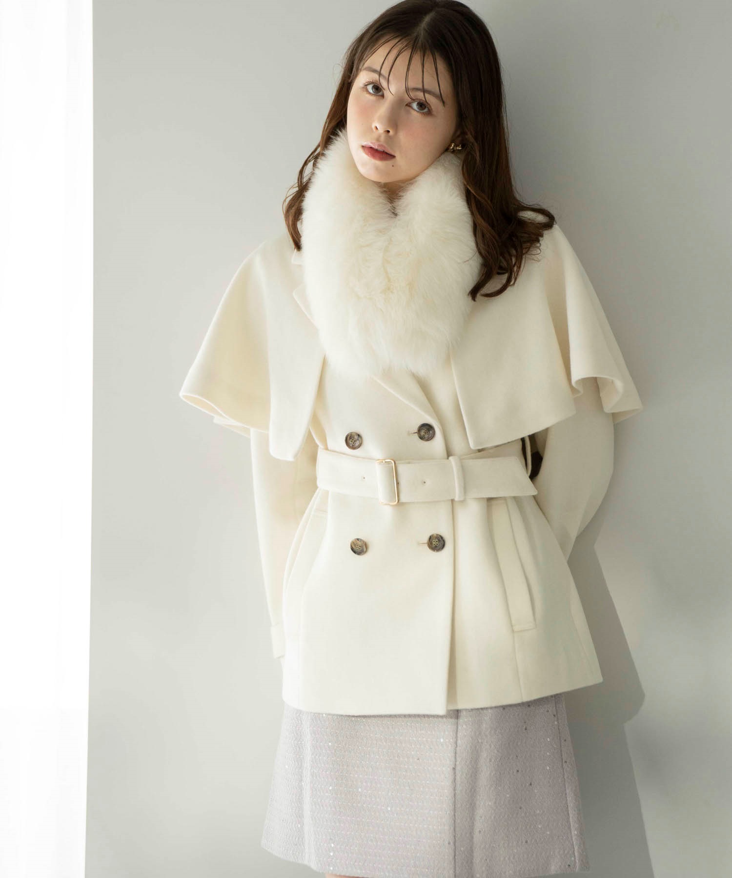 ケープ2WAYミディウールコート | コート | NOELA OFFICIAL WEB STORE