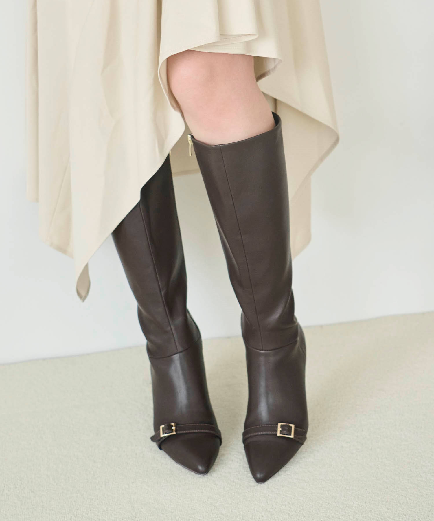 バックルデザインロングブーツ | ブーツ | NOELA OFFICIAL WEB STORE