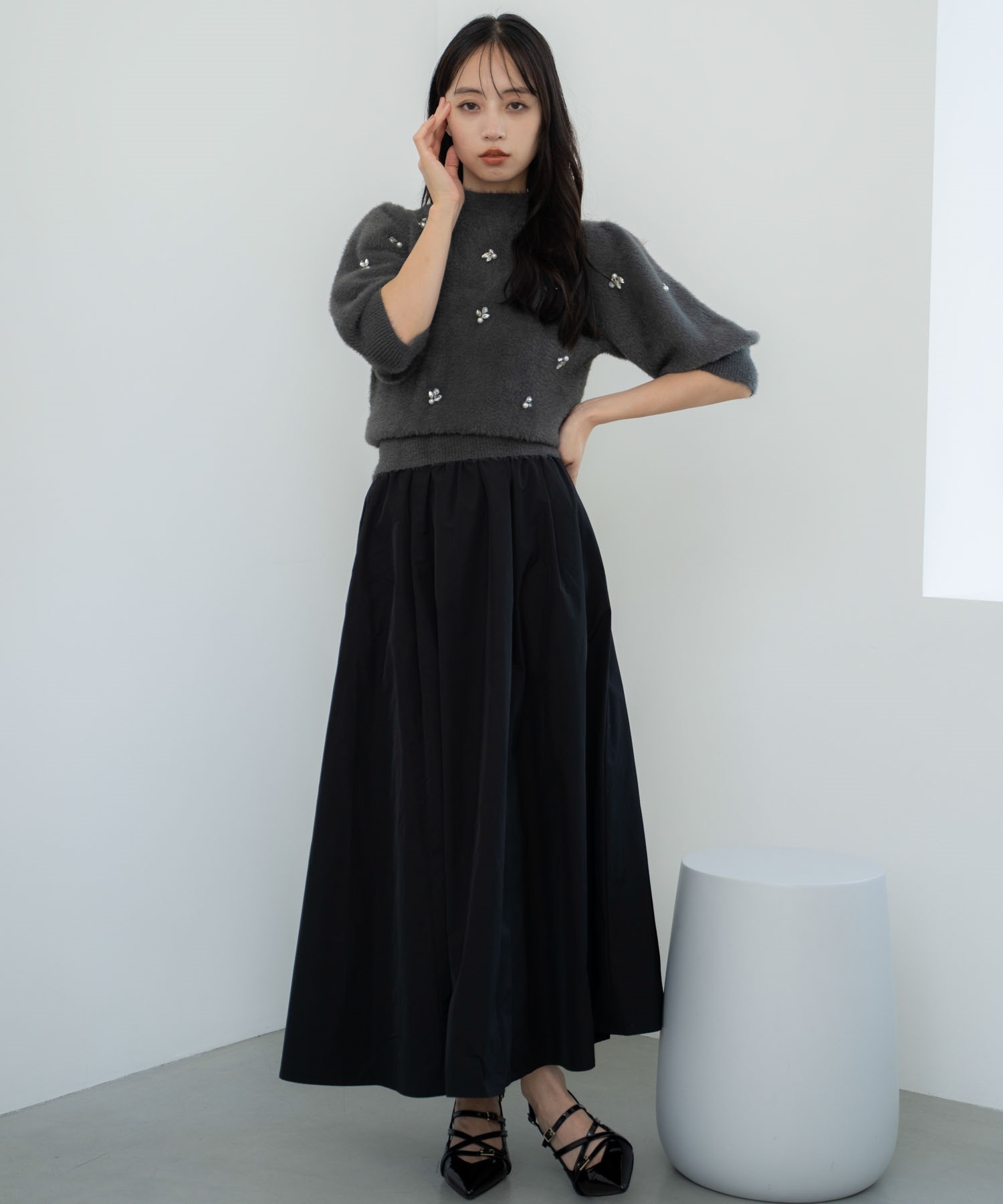 タックギャザーボリュームスカート | フレアスカート | NOELA OFFICIAL