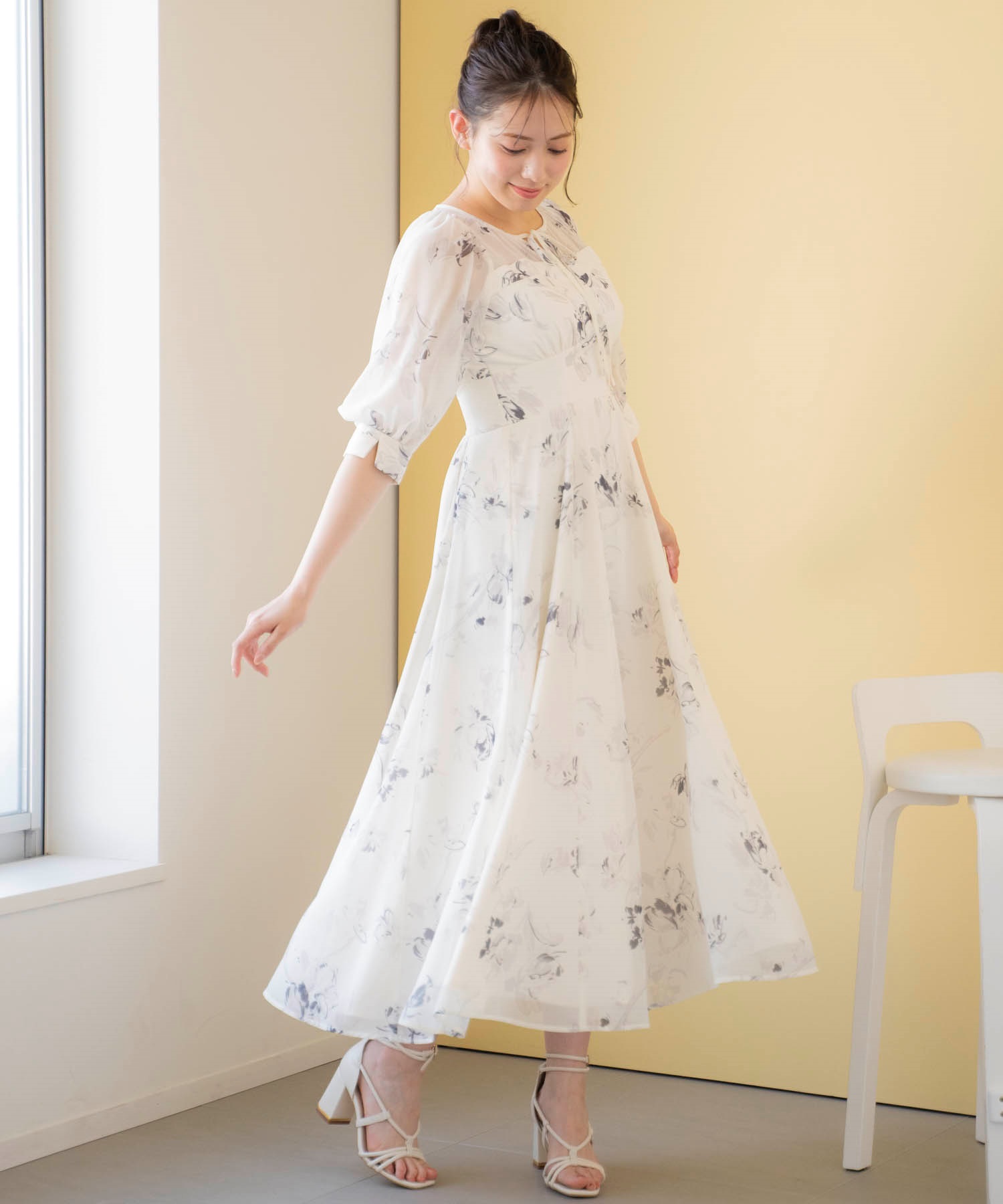 15周年】ビスチェデザイン花柄ワンピ | ロングワンピース | NOELA