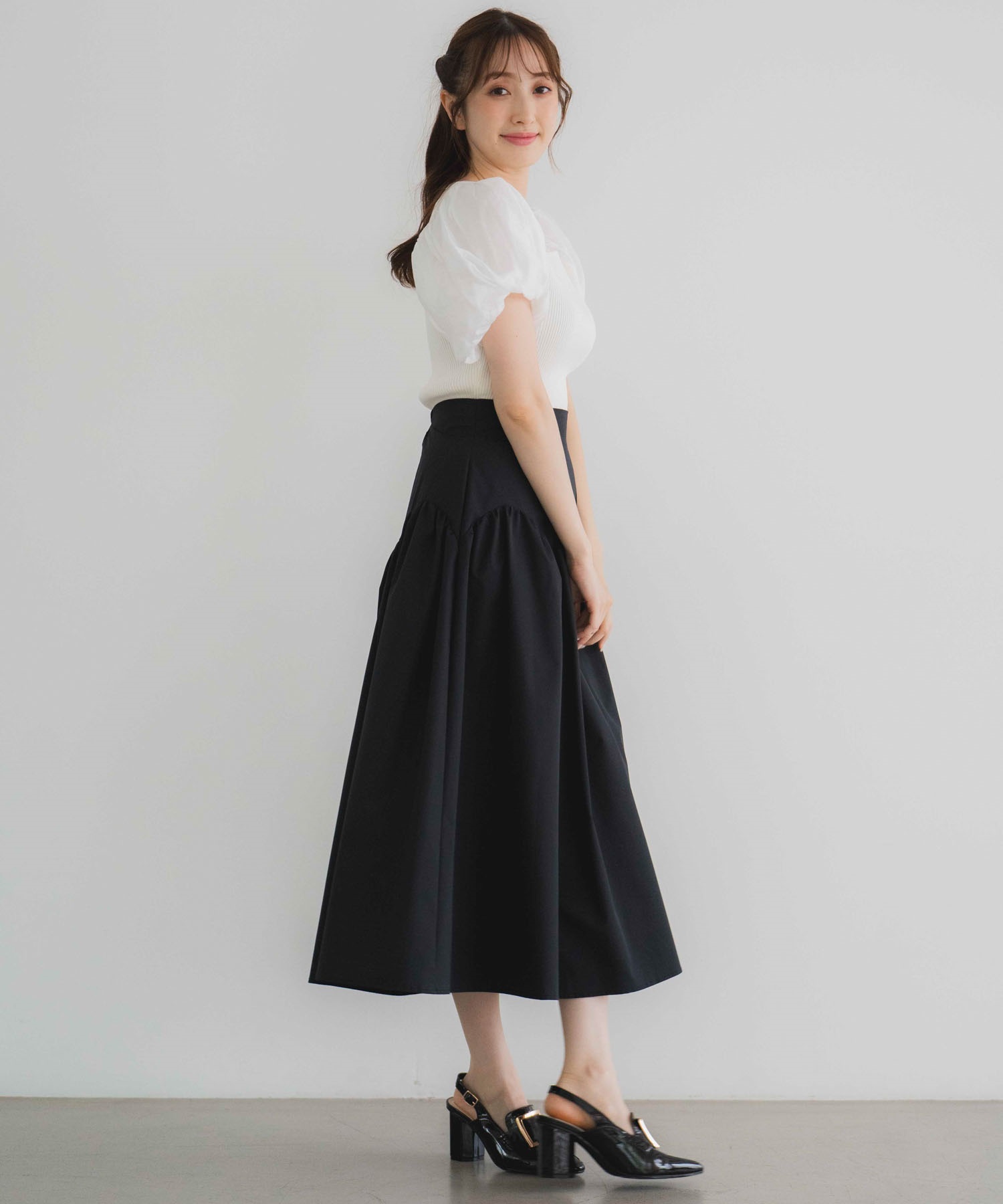 スカラップ切替スカート | フレアスカート | NOELA OFFICIAL WEB STORE