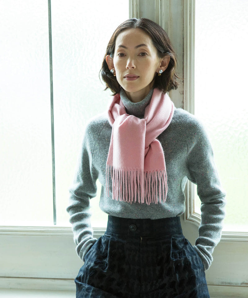 鑑定済☆極上カシミア100%☆大判ストール☆ピーコックブルー 極上