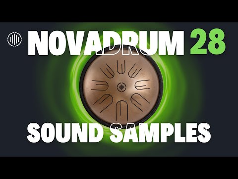 Nova 28 'Black Sand' Steel Tongue Drum – Handmade & Premium