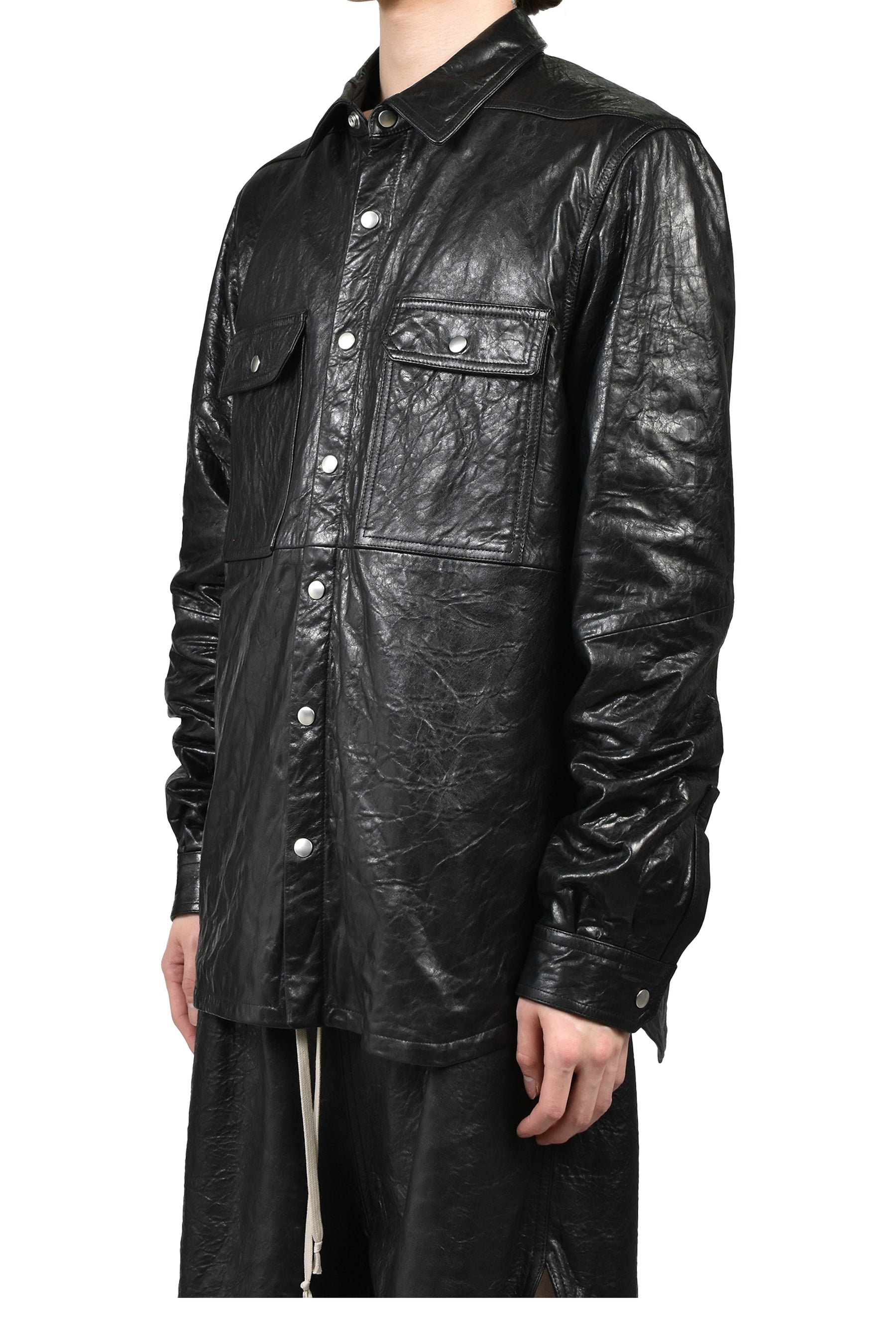 Rick Owens リックオウエンス SS26 TEMPLE OUTERSHIRT / BLK - NUBIAN