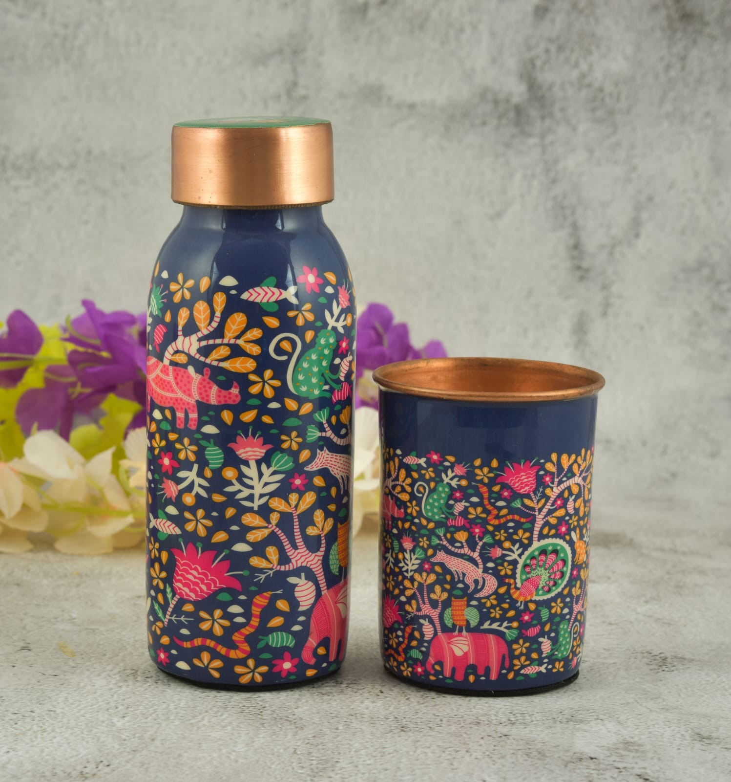 新品】ネルデザイン Solid copper bottle & cup 新品】ネルデザイン