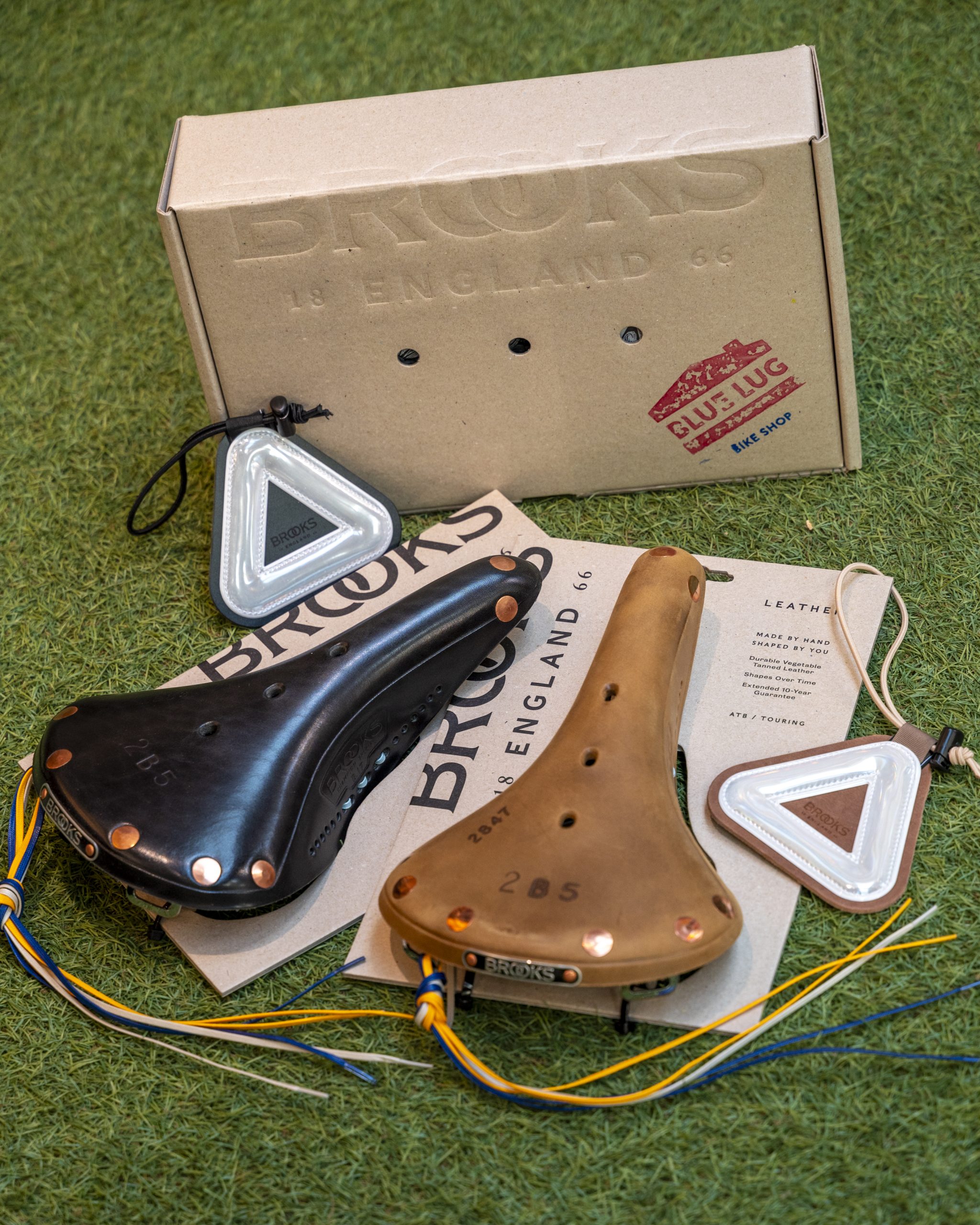 Blue Lug x Brooks BL17 Saddle with Leather Reflector | Off Course