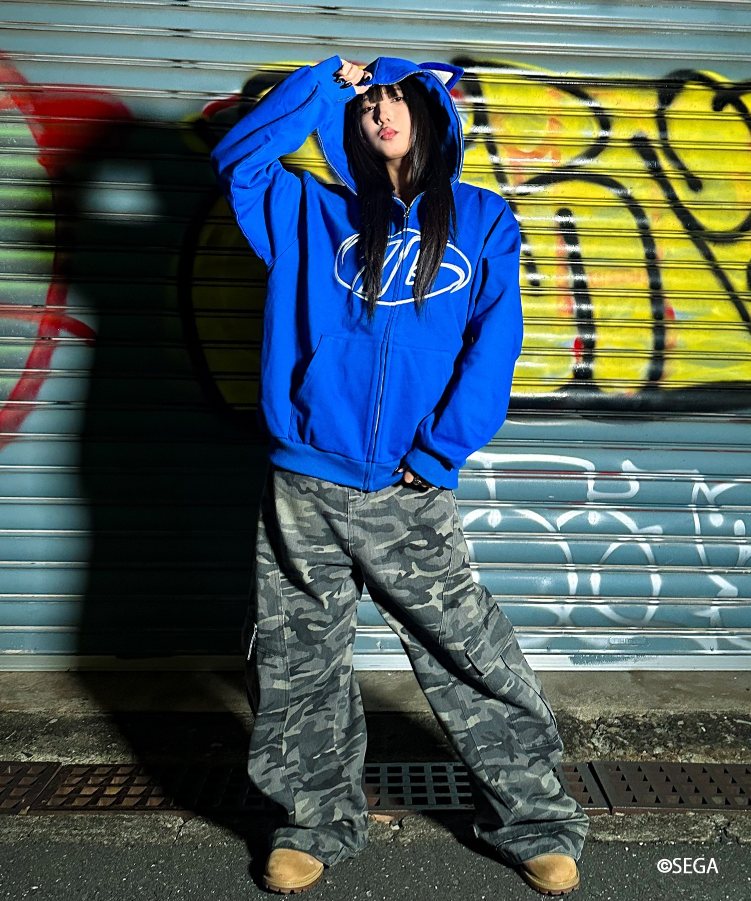 A'GEM/9 × .kom 『A'gem/エージェム』SONIC ZIP UP HOODIE /ソニック