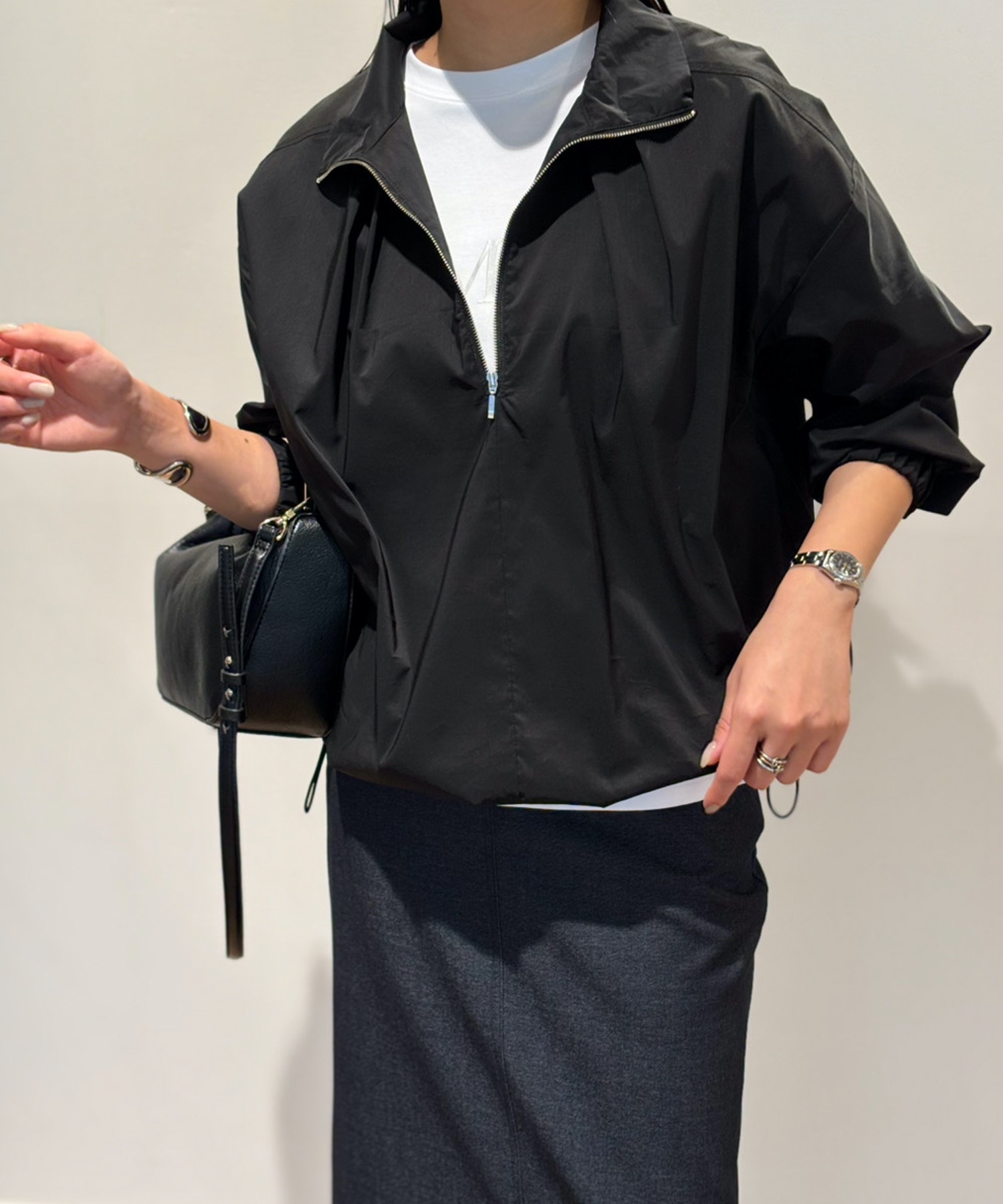 ハーフジップドロストヘムシャツ Emma Taylor│STYLEDOOR スタイルドア