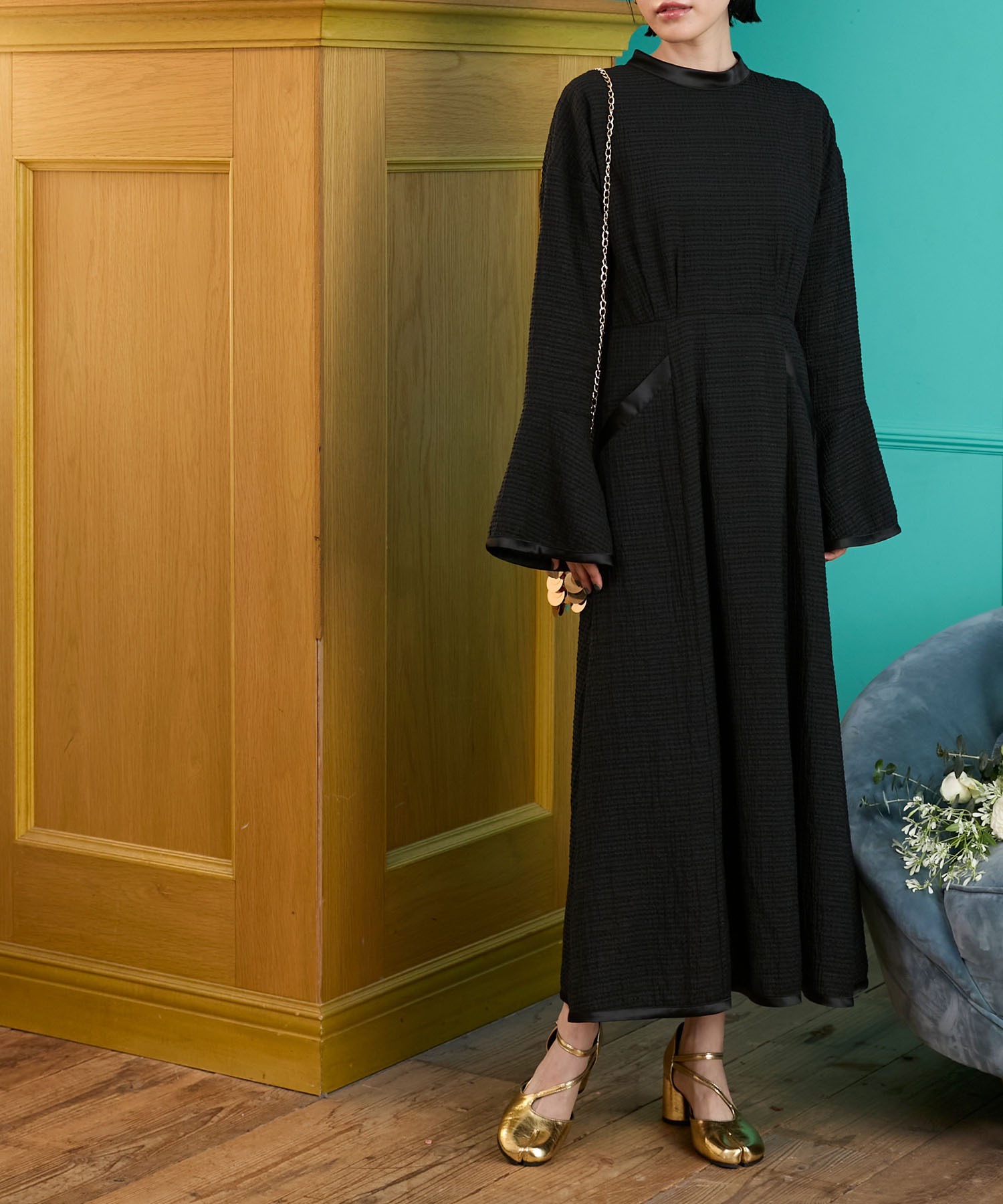 forksy.】【オケージョン対応】パイピングデザイン シアー チェック