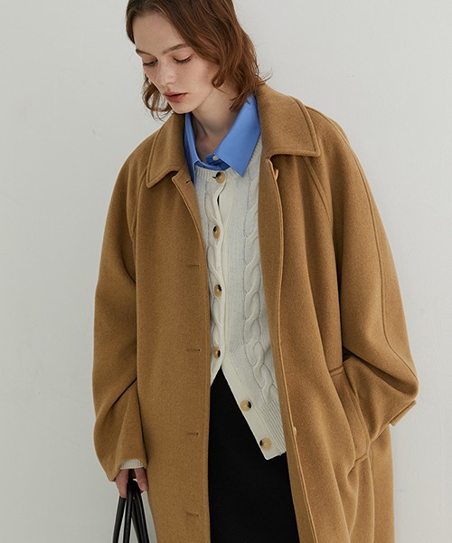 オーバーサイズ ロングステンカラーコート FQ22W109【Fano Studios