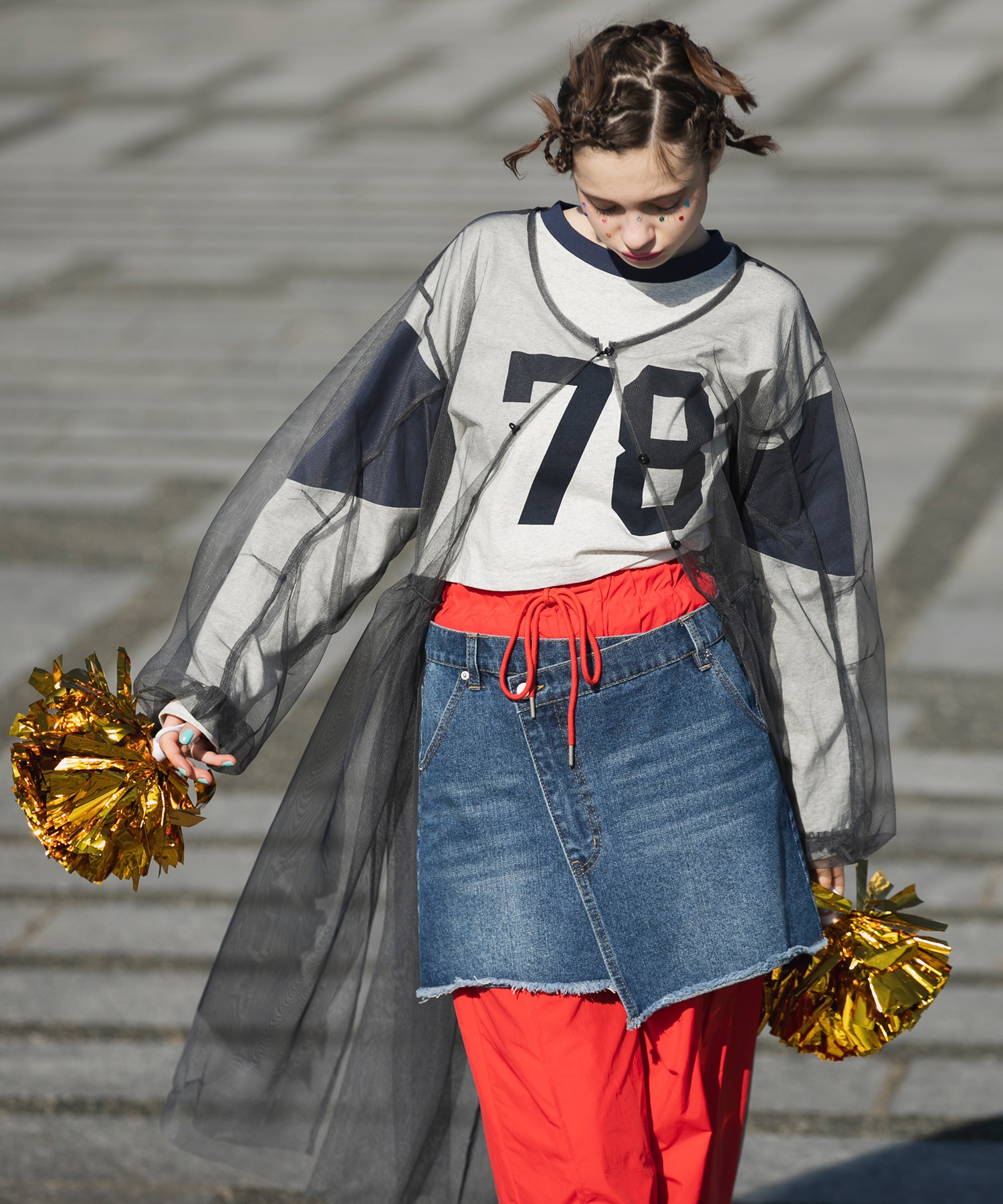 forksy.】デニムミニラップスカート forksy.│MONO-MART [モノマート