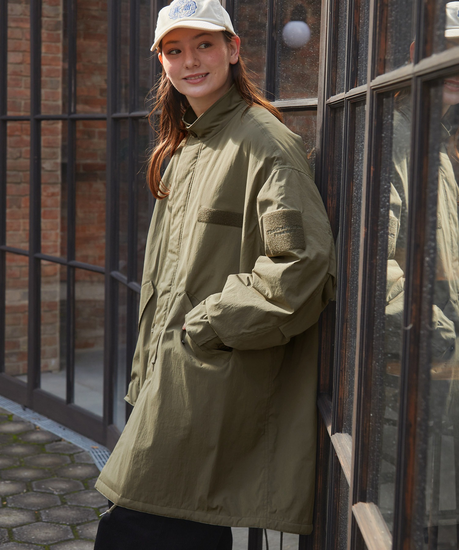 撥水ストレッチナイロン モンスター ミリタリー中綿モッズコート【THE