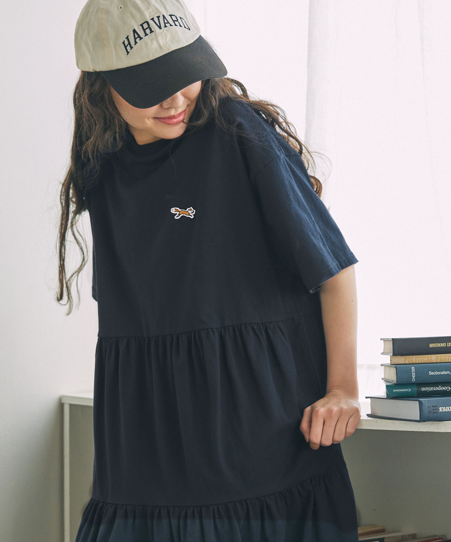 PENNEYS/ペニーズ 別注 THE FOX ロゴ ワッペン刺繍 半袖 ティアード