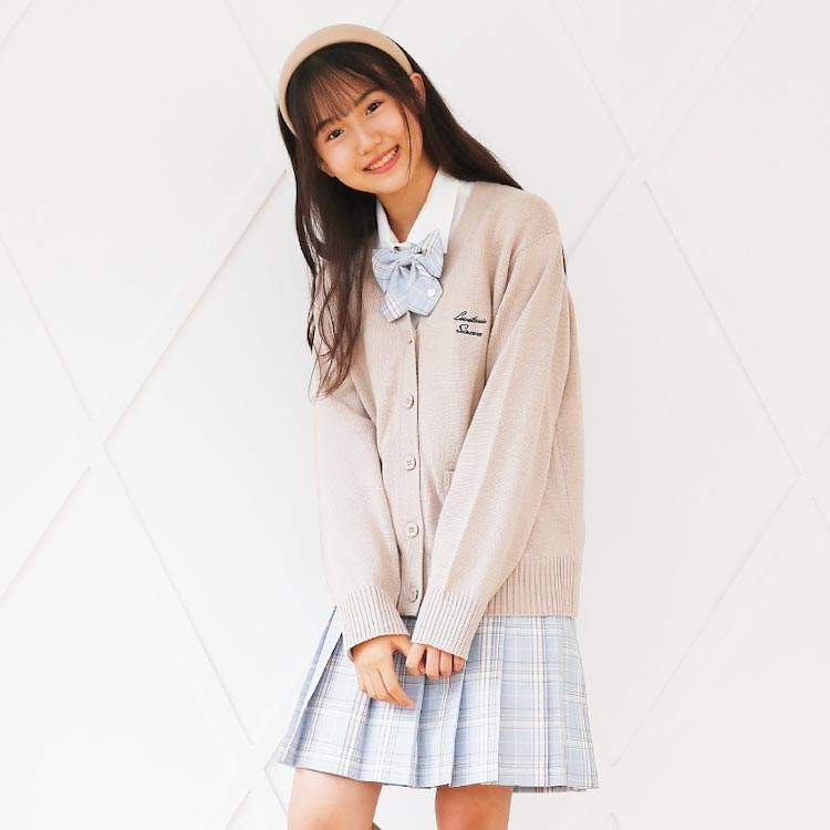 Lovetoxic卒服 ベージュ ブレザー＋スカート＋白ブラウス+ ネクタイ