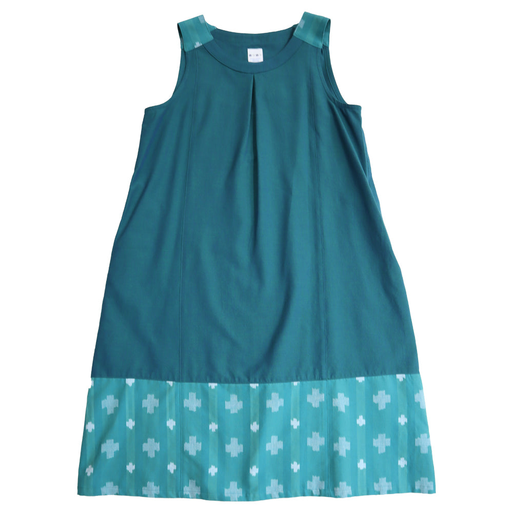 儀右ヱ門 ギエモン ぎえもん 久留米絣 ジャンパースカート Y9067 日本