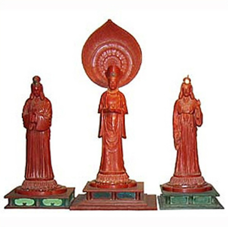 山田真山/琉球王朝/絹本着色/沖䋲光雲鞆音平和祈念像