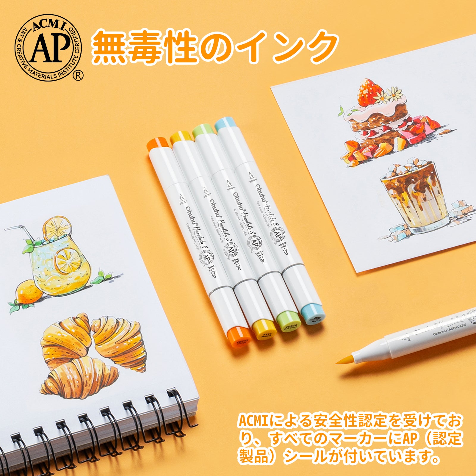 Ohuhu Honolulu S 48色 イラストマーカー 筆・ソフトチゼル – Ohuhu Japan