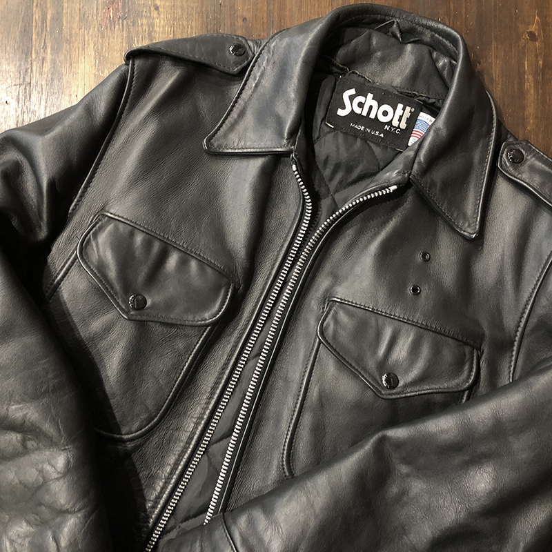 Schott 602 Policeman Leather Jacket 34 Mint ショット ポリスマン