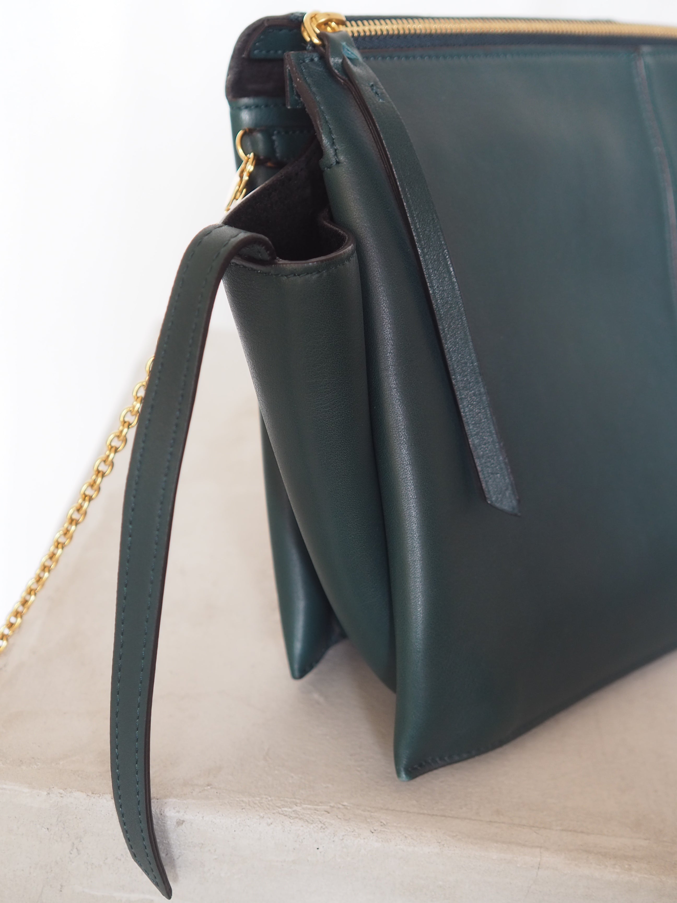 CELINE セリーヌ トリフォルド チェーン ショルダーバッグ フィービー