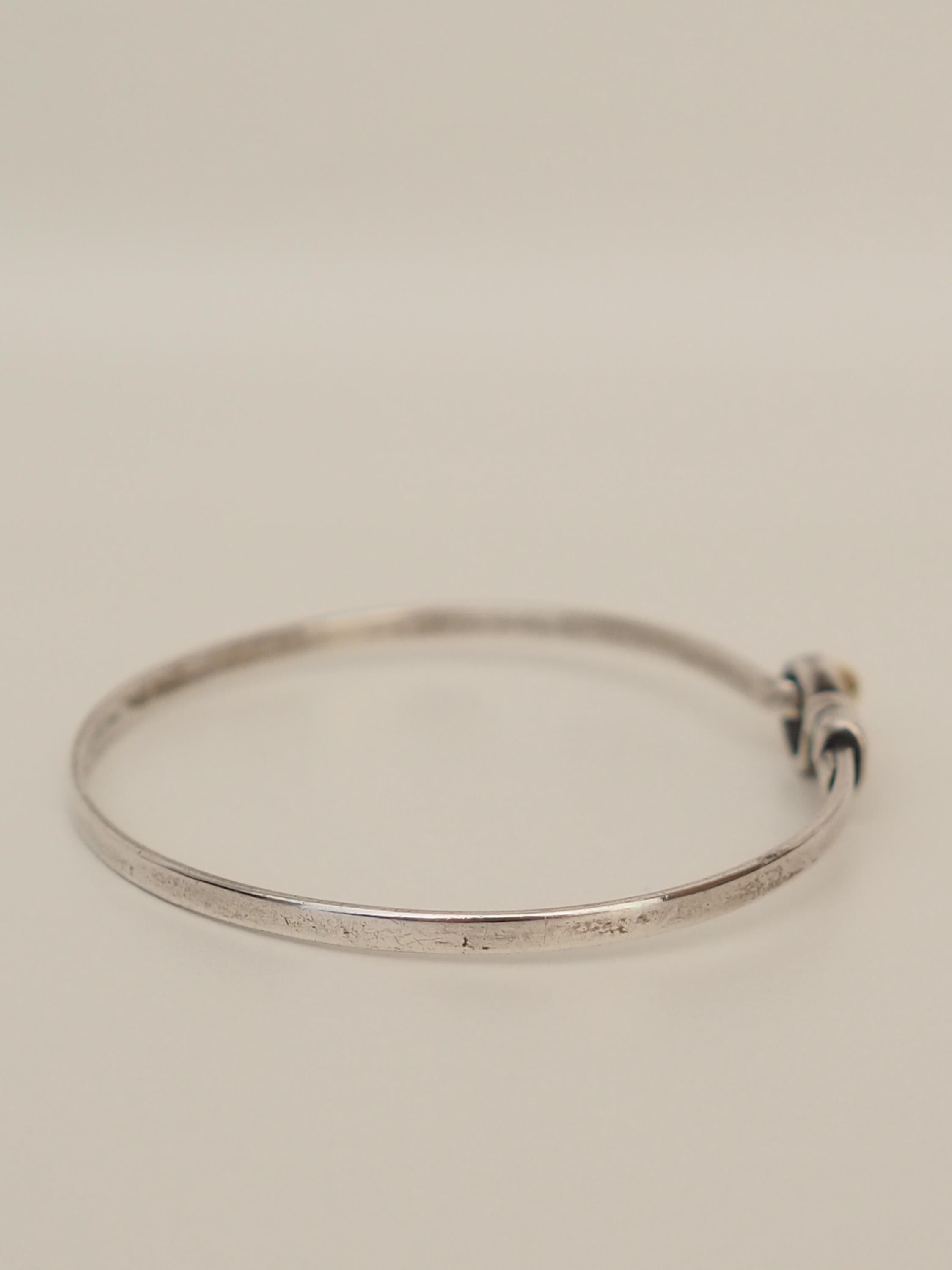 Tiffany & Co ティファニー フック&アイ バングル シルバー ゴールド