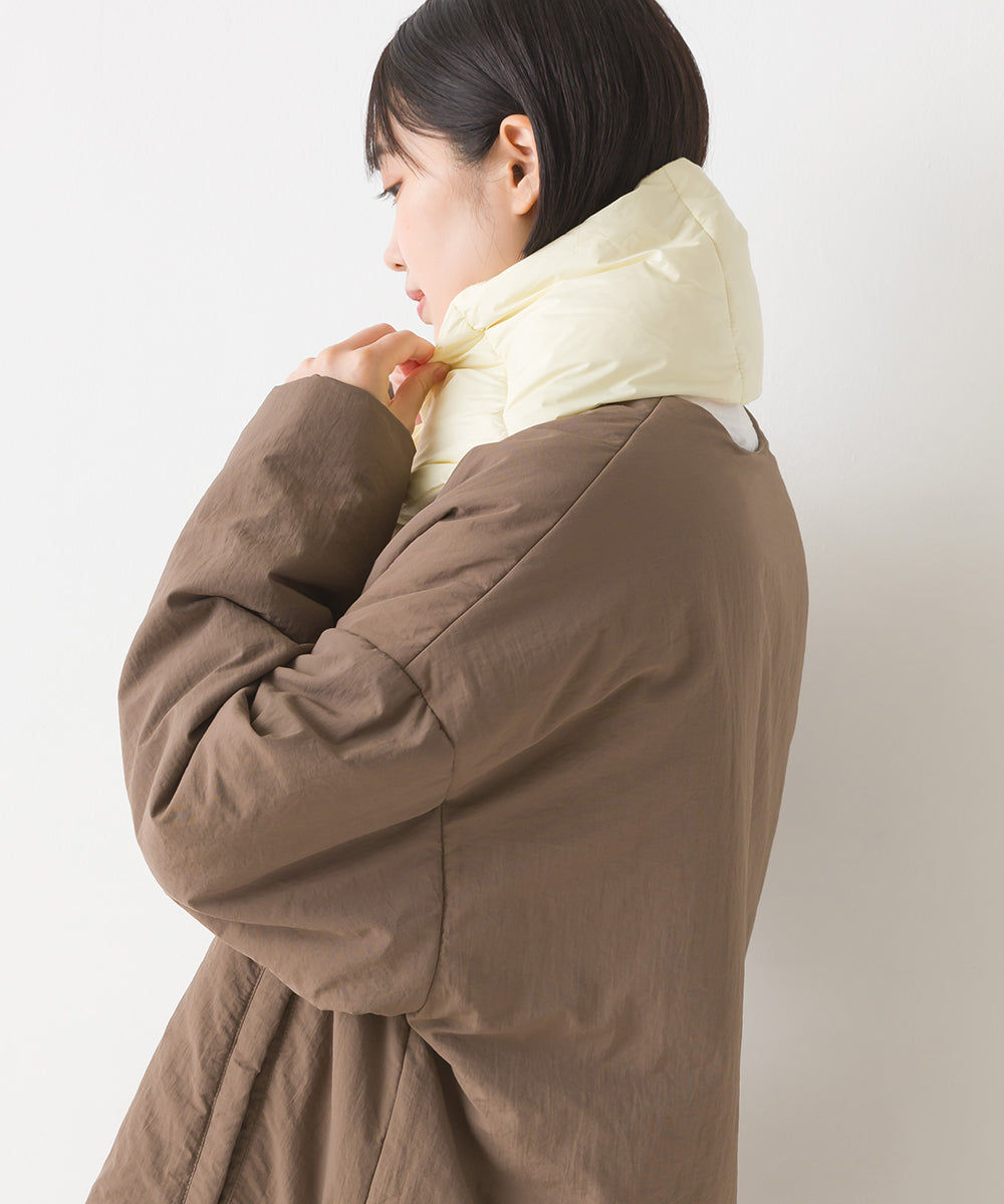 OMNES】ユニセックス ポケッタブル ダウンショートマフラー【1522-0069】