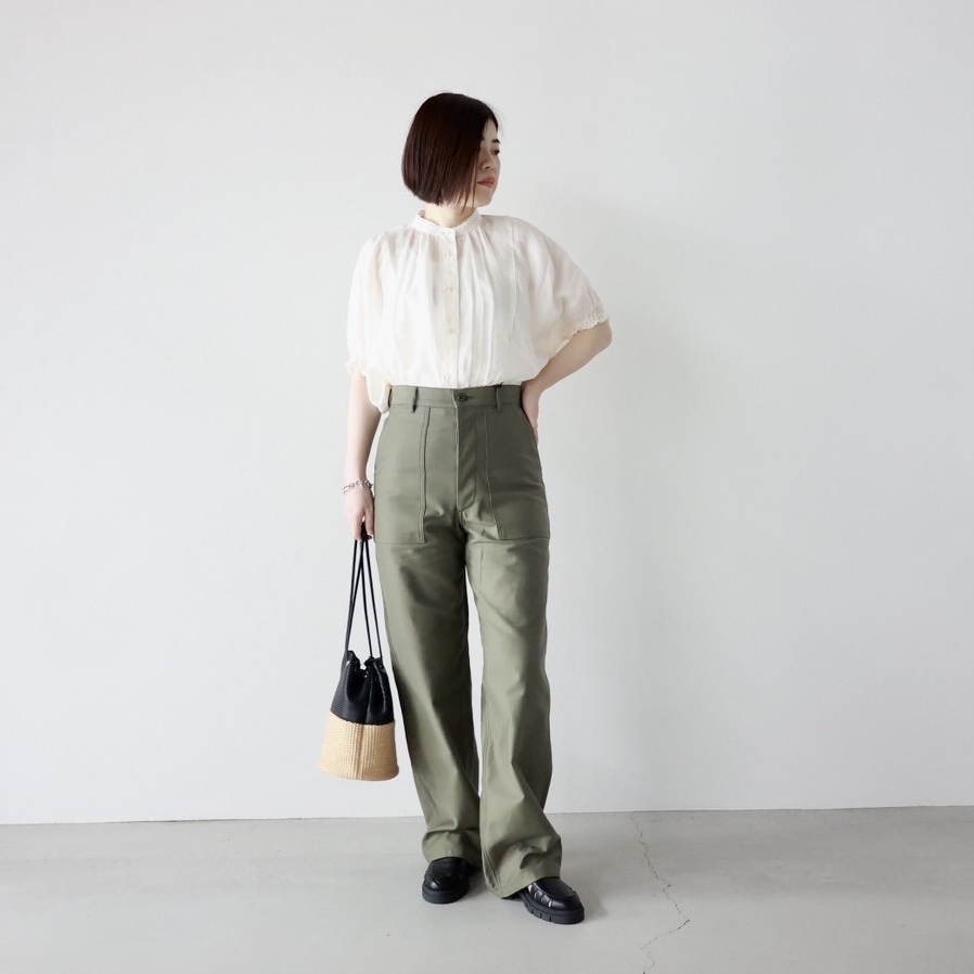 HYKE(ハイク)】 BACK SATIN BAKER PANTS｜パリゴ尾道店｜尾道本通り商店街