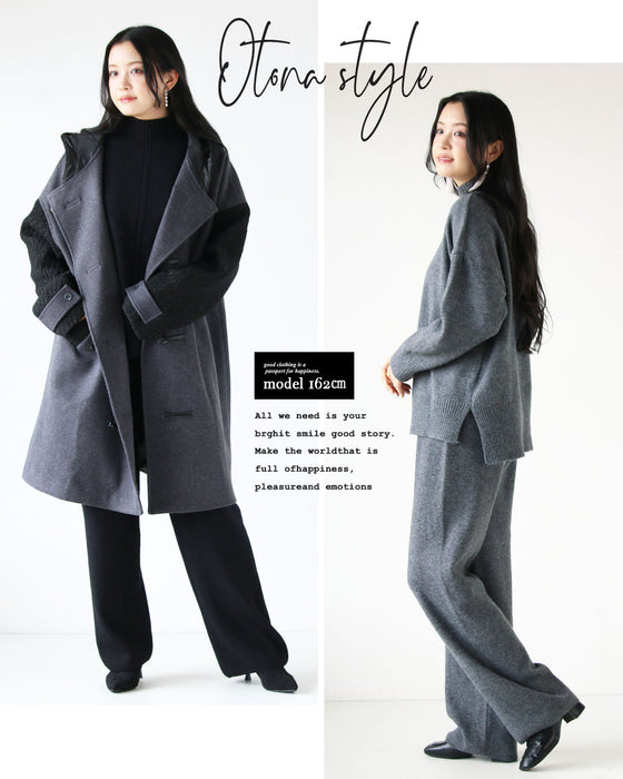 とことん使いまわす シンプルに着回せる大人のニットセットアップ【set