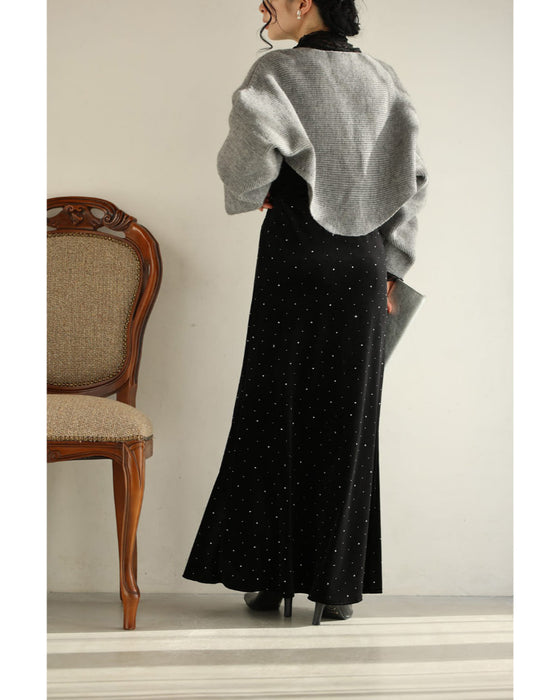 新品 タグ付き アルチビオ スカート 冬 ニット セール ベロア 未使用