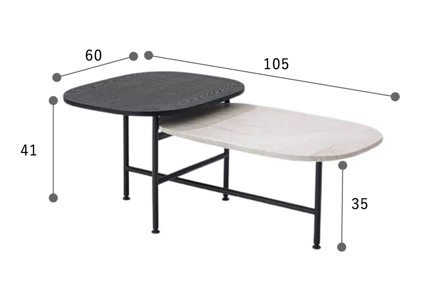 モーダ・エン・カーサ ティアー コーヒーテーブル / TIER coffee table