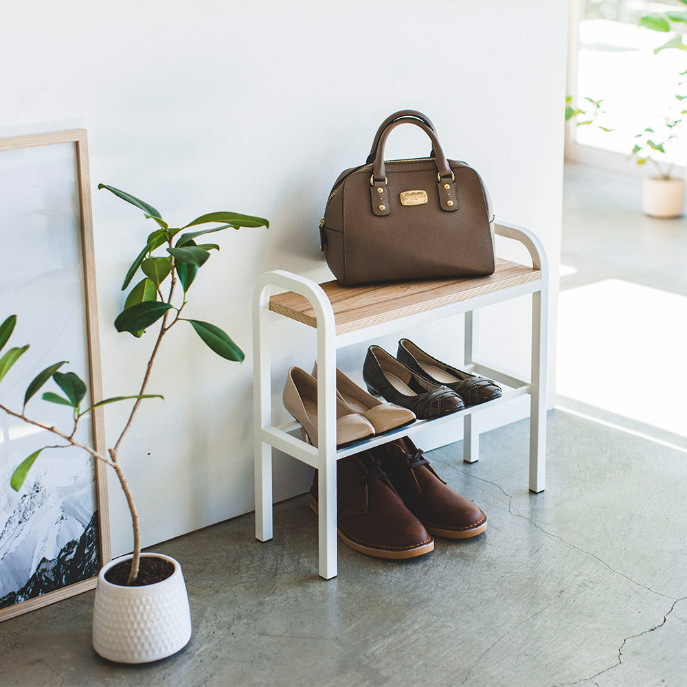 tower】立ちやすいベンチシューズラック｜山崎実業 – イルムス