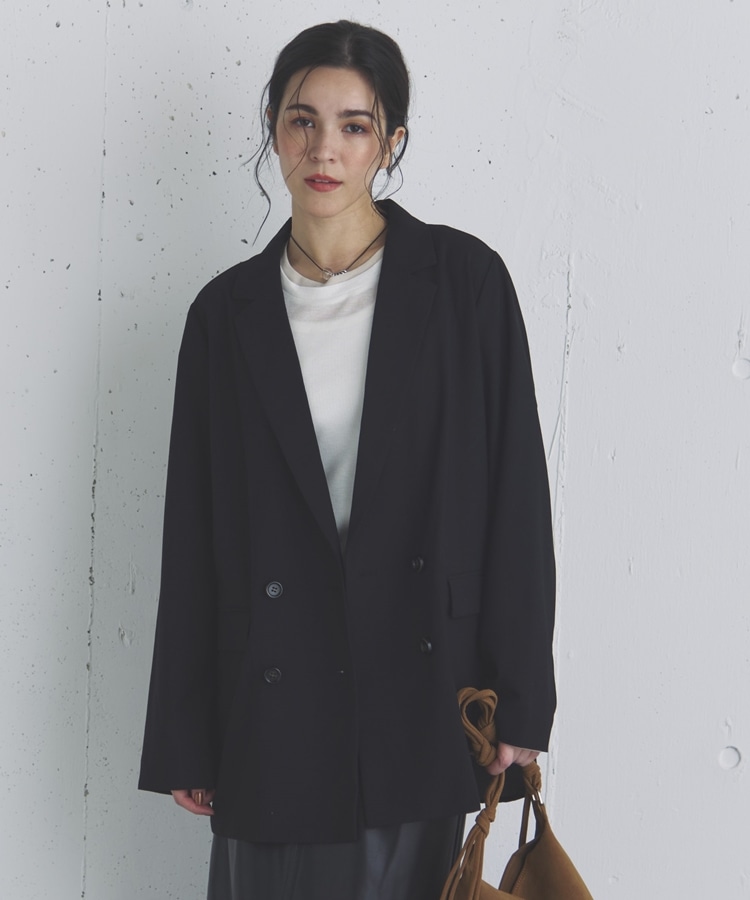 ダブルブレストテーラードジャケット(38 BEIGE): アウター｜PMbox P&M