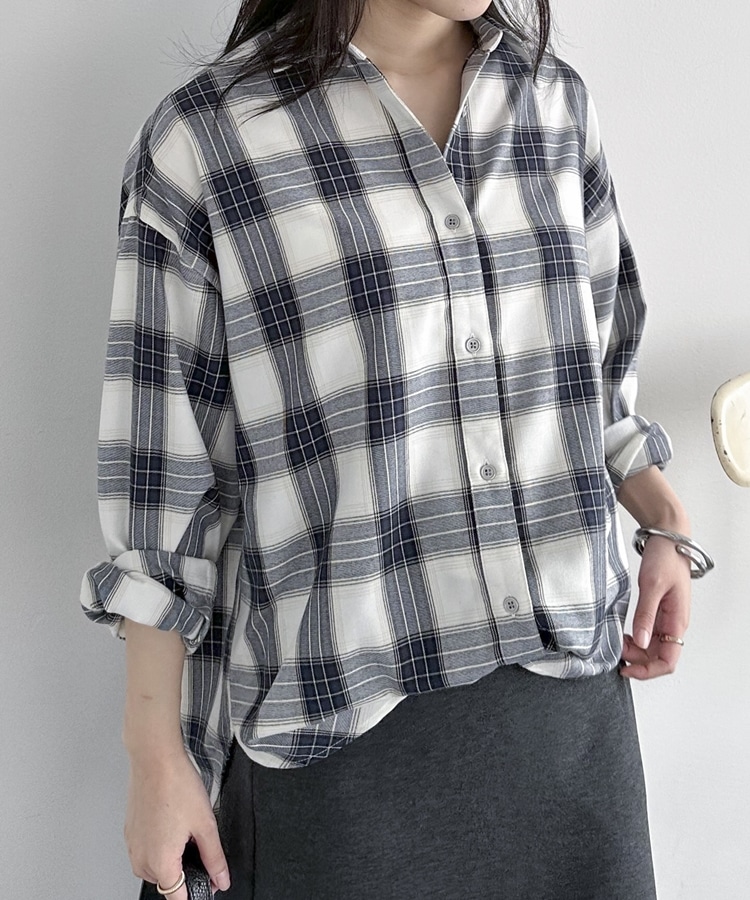 チェックシャツ(F BROWN): トップス｜PMbox P&M OFFICIAL ONLINE STORE