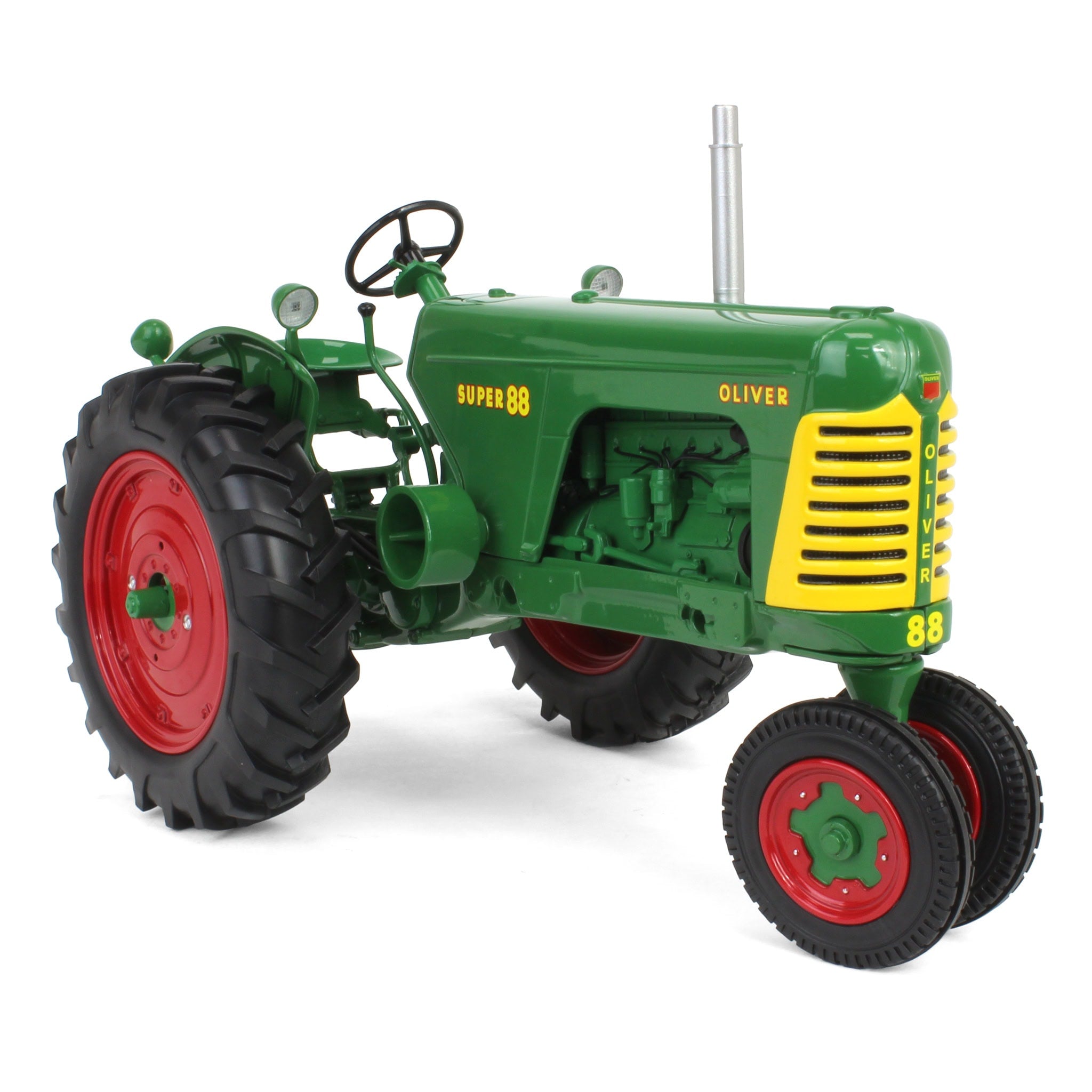 1/16 Oliver Super 88 Gas Tractor with Narrow Front & Red Rims by