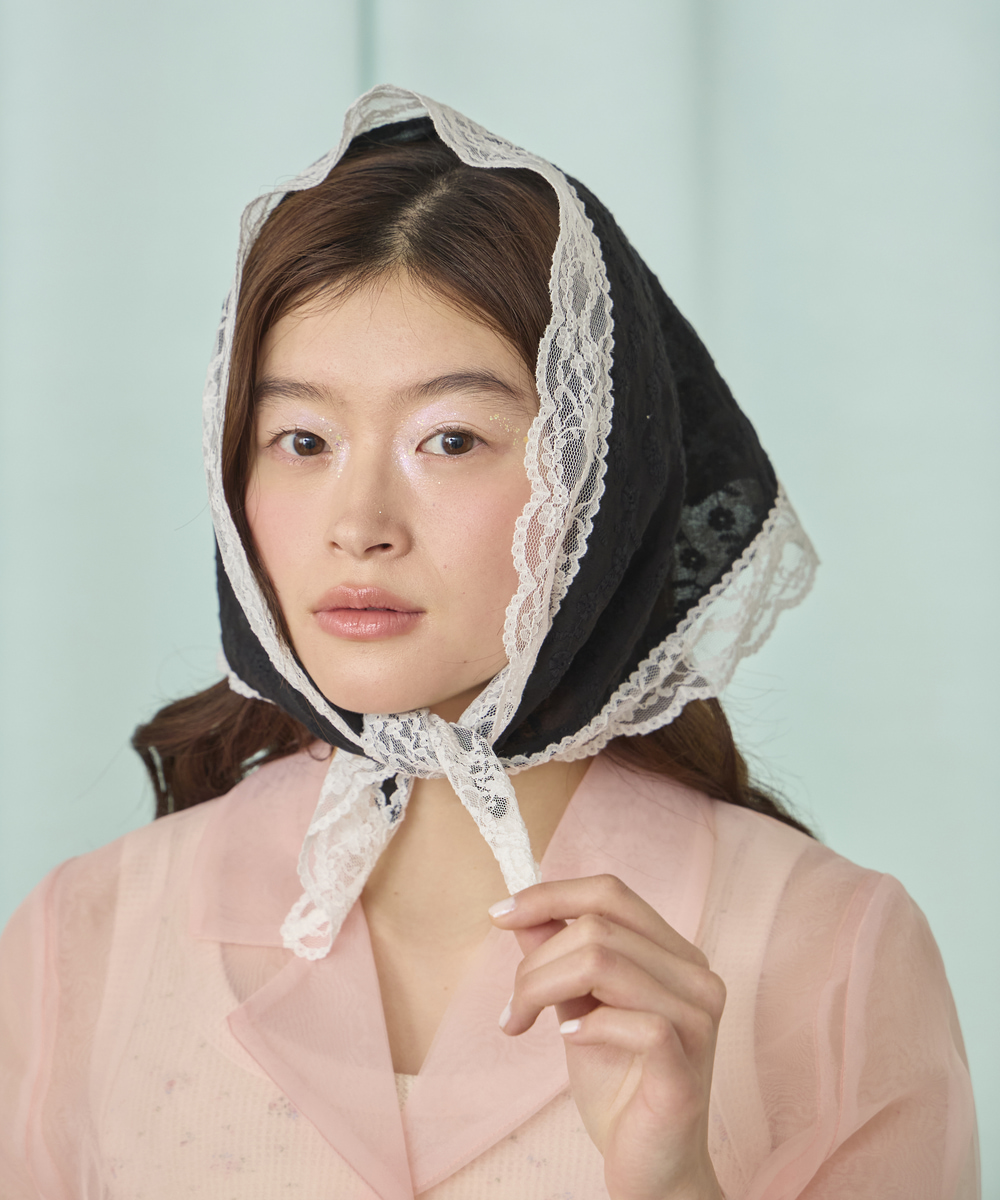 kaorinomori レイルスカーフ | FREE(99) BLACK (01) | kaorinomori