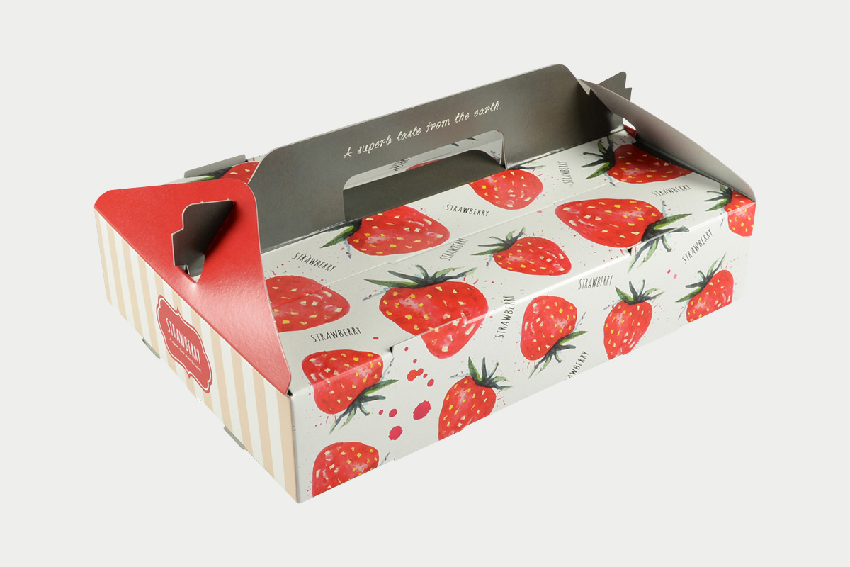 PS手提箱イチゴ2Pポップホワイト - 広島県福山市 | デザイン