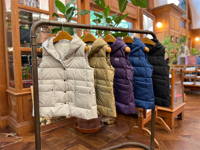 NON NO『リサイクルポリエステルタフタ ダウンベスト』 ｜ PAPAS