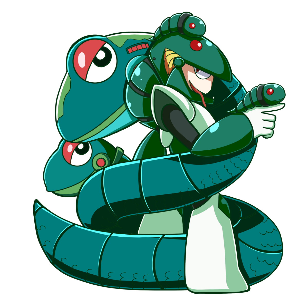 ロックマン】 スネークマンステージにいるビッグスネーキーと