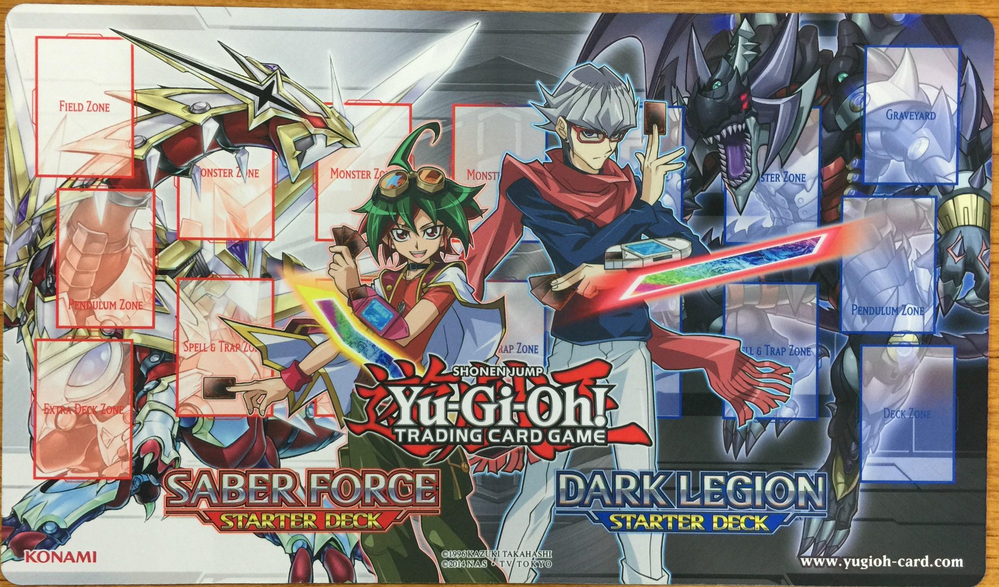 遊戯王 榊遊矢&オッドアイズ ペンデュラムドラゴン プレイマット