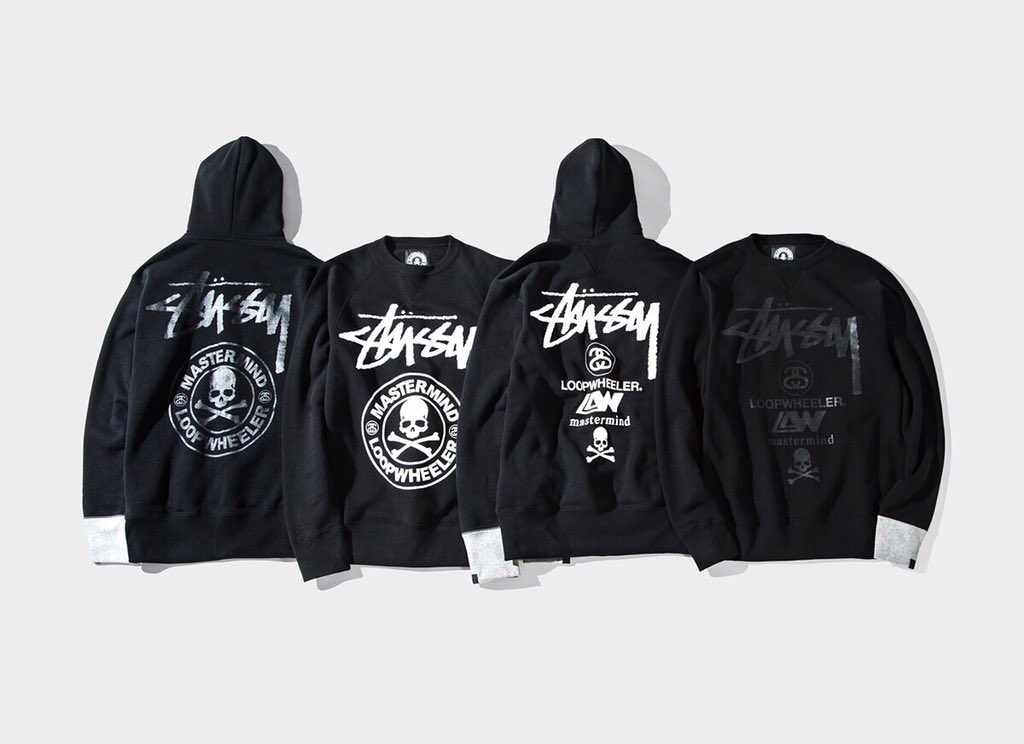 Stüssy mastermind JAPAN x LOOPWHEELER Collab TMRW 11AM // Crews