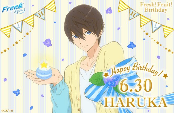 Free!ES Fresh!Fruit!Birthday】 本日6月30日は七瀬遙のお誕生日です