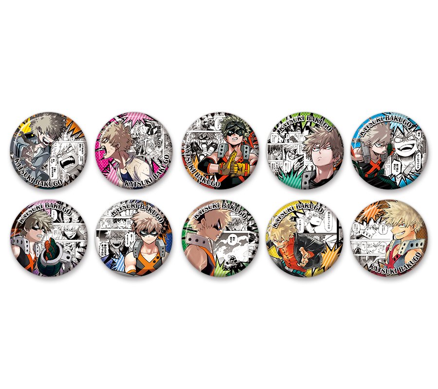 クロワッサン♡僕のヒーローアカデミア 爆豪勝己 缶バッジ 2024 42個